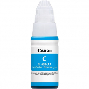 Оригінальні чорнила Canon GI-490C Cyan (0664C001)