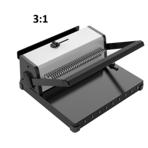 Біндер на металеву пружину 3:1, 20 аркушів, 140 аркушів