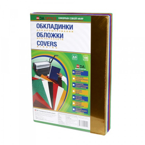 Обкладинки А4, асорті  180 мкм прозорі кольорові.