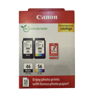 Комплект струменевих картриджів Canon для PG-46, CL-56 плюс фотопапером 50 аркушів (9059B003) Multipack