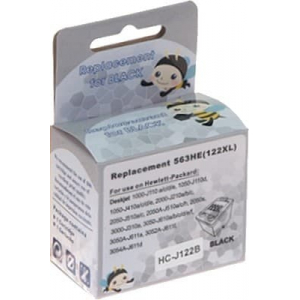 Картридж струменевий MicroJet для HP DJ 1050/2050/3050 аналог HP 122 XL Black (HC-J122B) підвищеної ємності