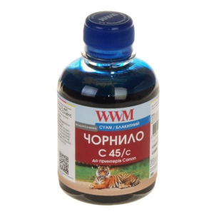 Чорнило WWM для Canon CL-441/CL-446/CLI-451C 200г Cyan Водорозчинні (C45/C)