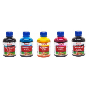 Чорнила WWM C45 для картриджів Canon PGI450, CLI451, PGI470, CLI471, PGI480, CLI481 (5 х 200г)