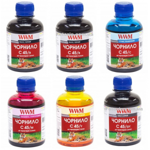 Чорнила WWM C45 для картриджів Canon CLI-471, PGI-470 PGI-450, CLI-451, 6 по 200мл G