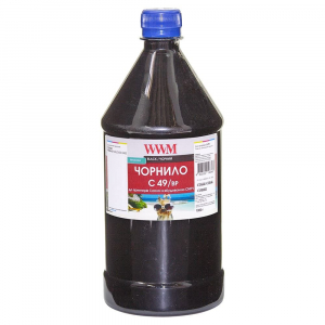 Чернила WWM для Canon G1400, G2400, G3400, GI-490BK 1000г Black Пигментные