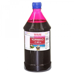 Чернила WWM для Canon G1400, G2400, G3400, GI-490M 1000г, Magenta, Водорастворимые