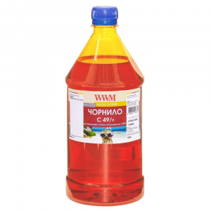 Чорнило WWM для Canon G1400, G2400, G3400, GI - 490Y, Yellow, 1000г водорозчинні