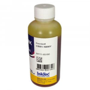 Чорнила InkTec для Canon C5051-100MY водорозчинні Yellow, 100ml