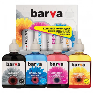 Комплект чорнил BARVA для Canon 4x100 мл (CPG460-100-MP)