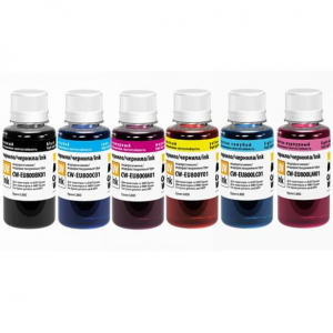 Комплект чернил CW Epson UV L800 (6х100мл) BK/С/M/LС/LM/Y
