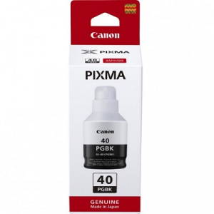 Чорнила Canon GI-40BK Black оригінальні (3385C001) пігмент, 135мл