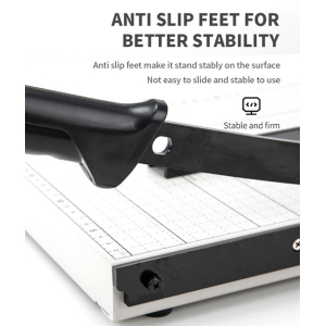 Різак для паперу шабельний Deli A4 на 12 аркушів, металева основа (8014) 8014 замовити в Україні | FOTOZIP