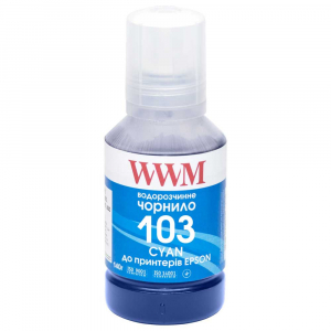 Чорнила WWM 103 для Epson L1110, L3100, L3101, L3110, L3150, L3151 140г Cyan (E103C)