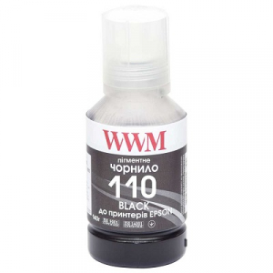 Чорнила для Epson M1100, M1120, M1140, M2140, M3140, M3170, WWM 140г Black (E110BP)