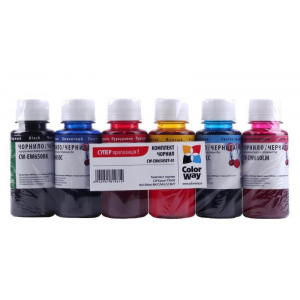 Комплект чорнил ColorWay EW650 для Epson 6шт х 100мл