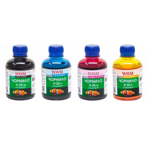 Комплект чорнил WWM H35 для HP (4x200 г) H35SET