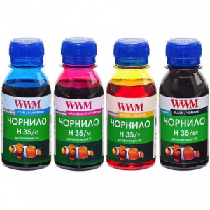 Комплект чорнил WWM H35 для HP (4x100 г) H35SET