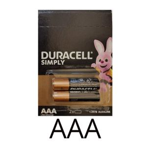 Батарейки DURACELL Alkaline LR03 AAA Blister 2 штуки LR03/MN2400 замовити в Україні | FOTOZIP