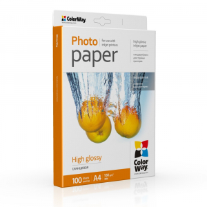 Фотопапір Colorway глянцевий 180г/м, A4 PG180-100