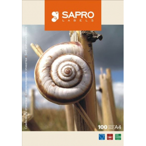 Самоклеючийся папір А4 100 штук SAPRO (S2004)