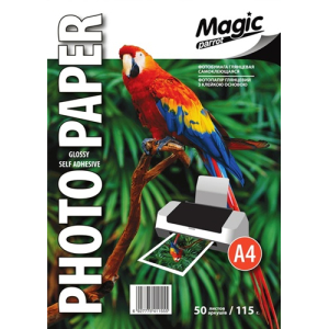 Фотобумага самоклеющаяся  A4, глянцевая 115g, 50лис