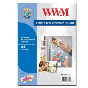 Фотопапір WWM, матовий Magnetic, A4, 5л (M.MAG.5) без політики