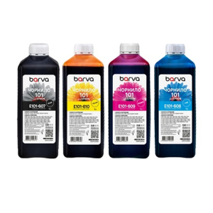 Комплект чорнил Epson 101 Barva (BK/C/M/Y) 4 x 1 л, пігментне та водорозчинні