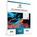 Папір самоклеючий матовий Galaxy  A4, 100g, 100 аркушів