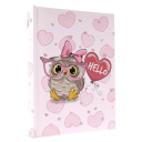 Фотоальбом 10х15 на 200 фото, Gedeon HELLO OWL PINK B46200S