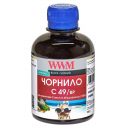 Чорнило WWM для Canon G1400, G2400, G3400, GI - 490BK Black 200г Пігментні