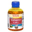 Чорнило WWM для Canon G1400, G2400, G3400, GI - 490Y, Yellow, 200г водорозчинні