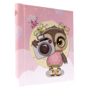 Фотоальбом самоклеящийся 40 страниц DRS20 CAMERA OWL PINK