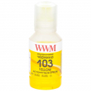 Чорнила WWM 103 для Epson L1110, L3100, L3101, L3110, L3150, L3151 140г Yellow (E103Y)
