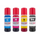 Світлостійкі чорнила Lucky Print  L (4 х 70 мл) з ключами для СНПЧ Epson 103,104
