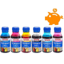 Комплект чорнил Epson Stylus Photo P50, R270, R290, RX615, T50, TX650 B, C, M, Y, LC, LM E82SET, 6*100 г