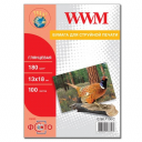 Фотопапір WWM, глянцевий 180g, m2, 130х180 мм, 100л (G180.P100, C) без політурки