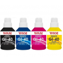 Комплект чорнил WWM GI-40 для Canon 4 х 190г WWM (G40SET4)