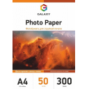 Глянцевая двухсторонняя фотобумага А4, 300г/м2, 50 листов, Galaxy (GAL-A4DHG300-50)