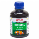 Чорнила WWM H35 для HP, 200г Black Пігментні (H35/BP) для СБПЧ