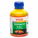 Чорнила WWM H35 для HP, Yellow Водорозчинні (H35/Y) для СБПЧ