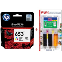 Картридж струменевий HP 653 Color Заправочний набір чорнила