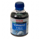 Чорнила WWM Epson XP-600, XP-605, XP-700, XP-800, 200г (Black Pigment) E26/BP