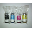 Комплект чорнил Epson L100, L110, L120, L200, L210, L222, L300, L312, L350, L355, L362, L366, L456, 4x70мл оригінал