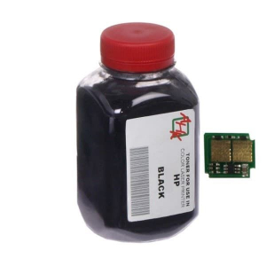 Тонер + чіп HP CLJ CP1025 Black (АНК, 1500122)